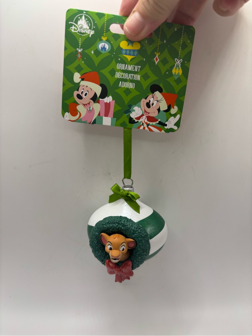 New Disney Lion King Holiday Christmas Simba Ornament Shatterproof
